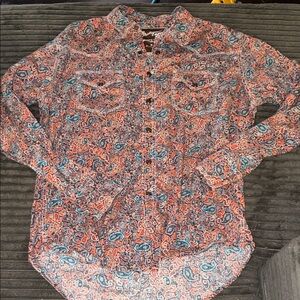 Wrangler 20X paisley button up